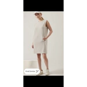 Athleta Seasoft Tank Dress Abalone Grey Sz Large